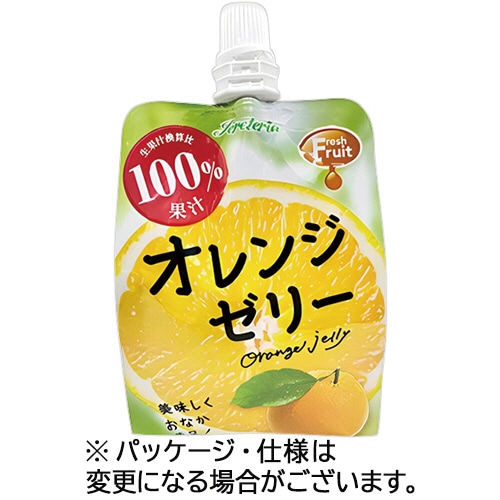セイウ Jereteriaフレッシュフルーツ オレンジゼリー 180g パウチ 1ケース(6パック)/ケース※軽（ご注文単位1ケース）【直送品】