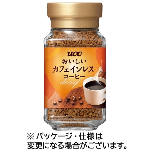UCC おいしいカフェインレスコーヒー インスタントコーヒー 45g瓶 1本/本※軽（ご注文単位1本）【直送品】