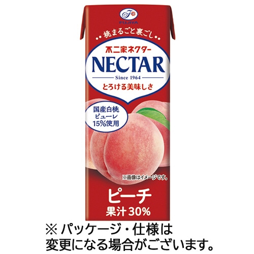 不二家 ネクターピーチ 200ml 紙パック 1ケース(24本)/ケース※軽（ご注文単位1ケース）【直送品】
