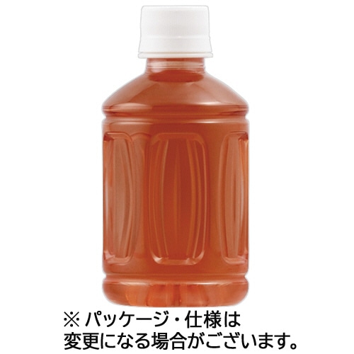 富永貿易 神戸茶房 麦茶 ラベルレス 280mL ペットボトル 1ケース(24本) ※軽（ご注文単位1本）【直送品】