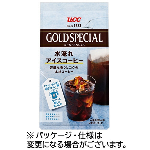 UCC ゴールドスペシャル コーヒーバッグ 水淹れアイスコーヒー 1袋(4バッグ) ※軽（ご注文単位1袋）【直送品】