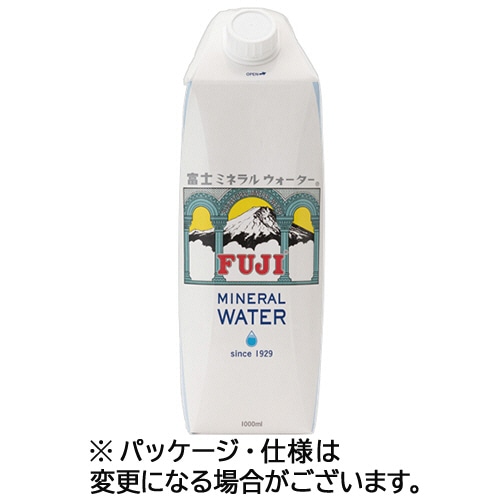 富士ミネラルウォーター 1L 紙パック 1セット(24本:12本×2ケース) ※軽（ご注文単位1セット）【直送品】