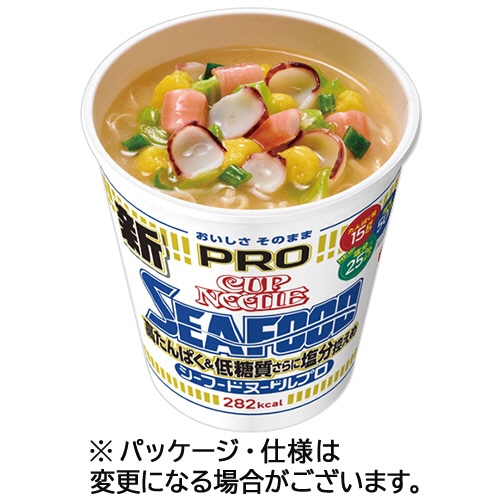 日清食品 カップヌードルPRO 高たんぱく&低糖質さらに塩分控えめ シーフードヌードル 78g 1ケース(12食) ※軽（ご注文単位1ケース）【直送品】