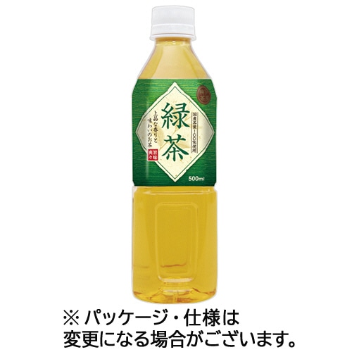 富永貿易 神戸茶房 緑茶 500mL ペットボトル 1セット(72本:24本×3ケース) ※軽（ご注文単位1セット）【直送品】