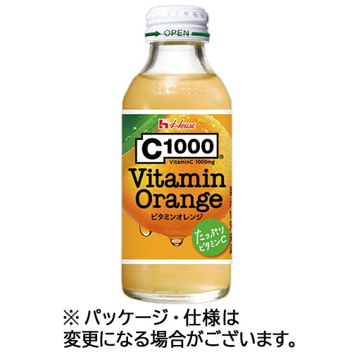 ハウスウェルネスフーズ C1000 ビタミンオレンジ 140mL 瓶 1ケース(30本) ※軽(ご注文単位1ケース)【直送品】