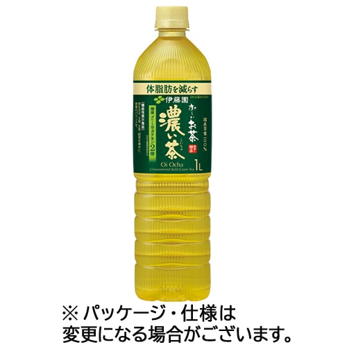 伊藤園 おーいお茶 濃い茶 1L ペットボトル 1セット(24本:12本×2ケース) ※軽（ご注文単位1セット）【直送品】