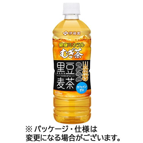 伊藤園 健康ミネラルむぎ茶 黒豆麦茶 650mL ペットボトル 1ケース(24本) ※軽（ご注文単位1ケース）【直送品】