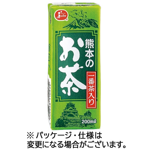 熊本県果実農業協同組合連合会 ジューシー 熊本のお茶 200mL 紙パック 1セット(48本:24本×2ケース) ※軽（ご注文単位1セット）【直送品】