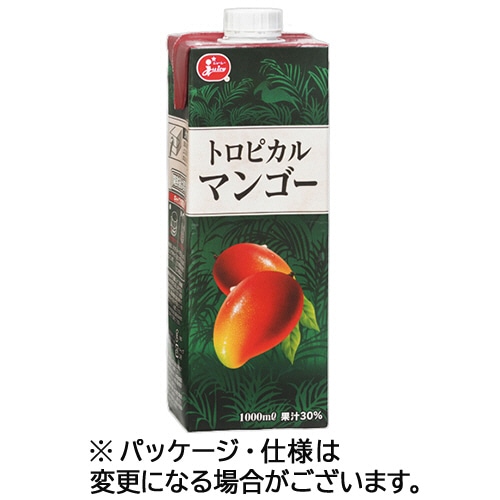 熊本県果実農業協同組合連合会 ジューシー トロピカルマンゴー 1L 紙パック 1ケース(6本) ※軽(ご注文単位1ケース)【直送品】