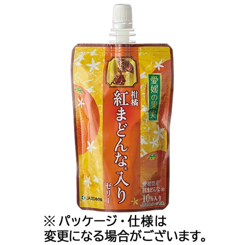 えひめ中央農業協同組合 愛媛の果実 柑橘紅まどんな入りゼリー 150g パウチ 1ケース(6個) ※軽（ご注文単位1ケース）【直送品】