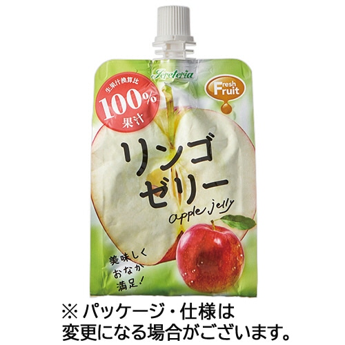 セイウ Jereteriaフレッシュフルーツ リンゴゼリー 180g パウチ 1ケース(6パック) ※軽（ご注文単位1ケース）【直送品】