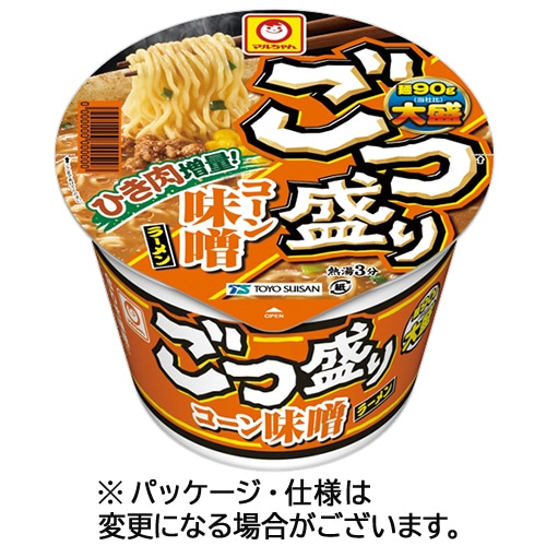 東洋水産 マルちゃん ごつ盛り コーン味噌ラーメン 138g 1セット(24食:12食×2ケース) ※軽(ご注文単位1セット)【直送品】