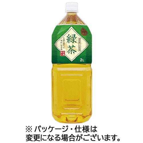 富永貿易 神戸茶房 緑茶 2L ペットボトル 1ケース(6本) ※軽（ご注文単位1ケース）【直送品】