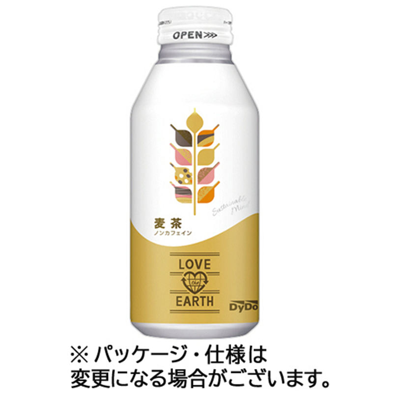 ダイドードリンコ ラブジアース 麦茶 370g ボトル缶 48本/セット ※軽（ご注文単位1セット）【直送品】