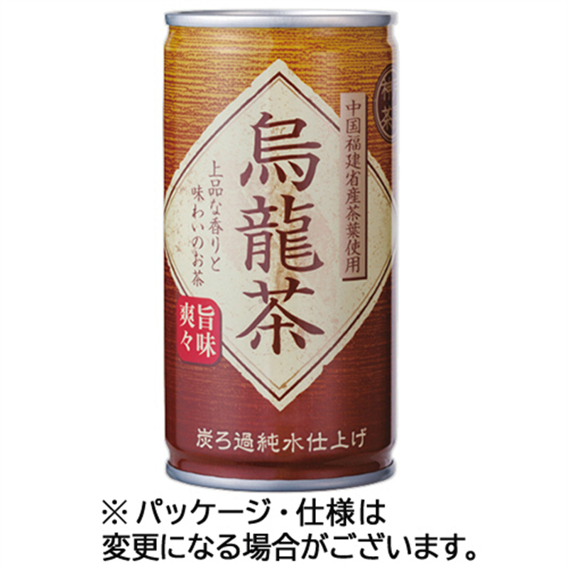 富永貿易 神戸茶房 烏龍茶 185g 缶 30本/ケース※軽（ご注文単位1ケース）【直送品】