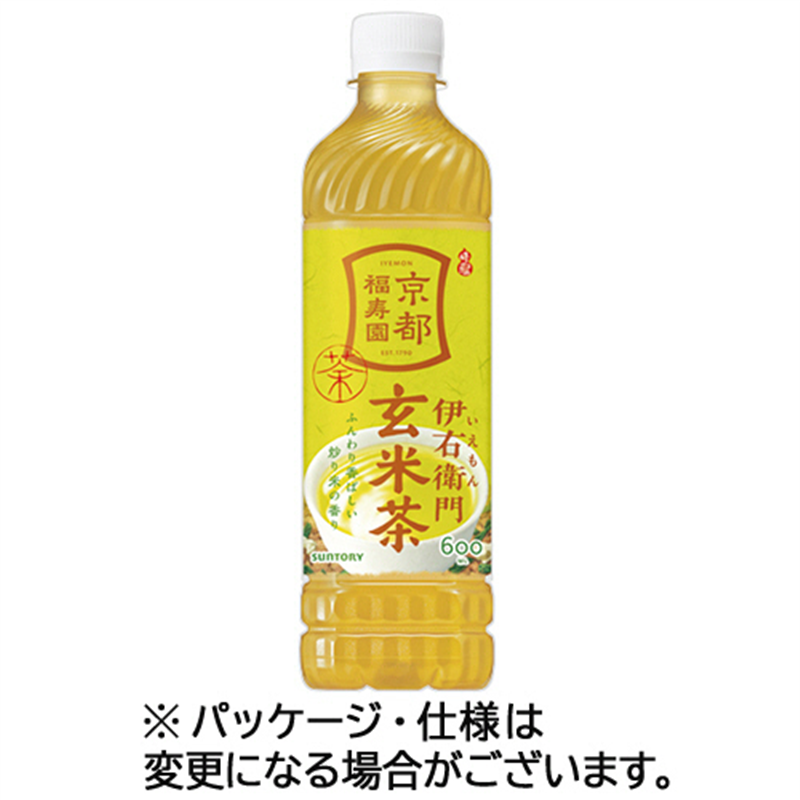 サントリー 伊右衛門 玄米茶 600mL ペットボトル 48本/セット ※軽（ご注文単位1セット）【直送品】