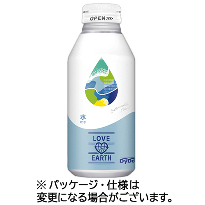 ダイドードリンコ ラブジアース 水 400g ボトル缶 24本/ケース※軽（ご注文単位1ケース）【直送品】