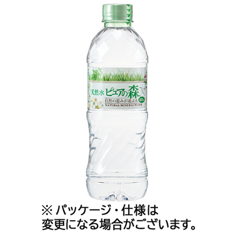 ビクトリー 天然水ピュアの森 シュリンクキャップ付 500mL ペットボトル 24本/ケース※軽（ご注文単位1ケース）【直送品】