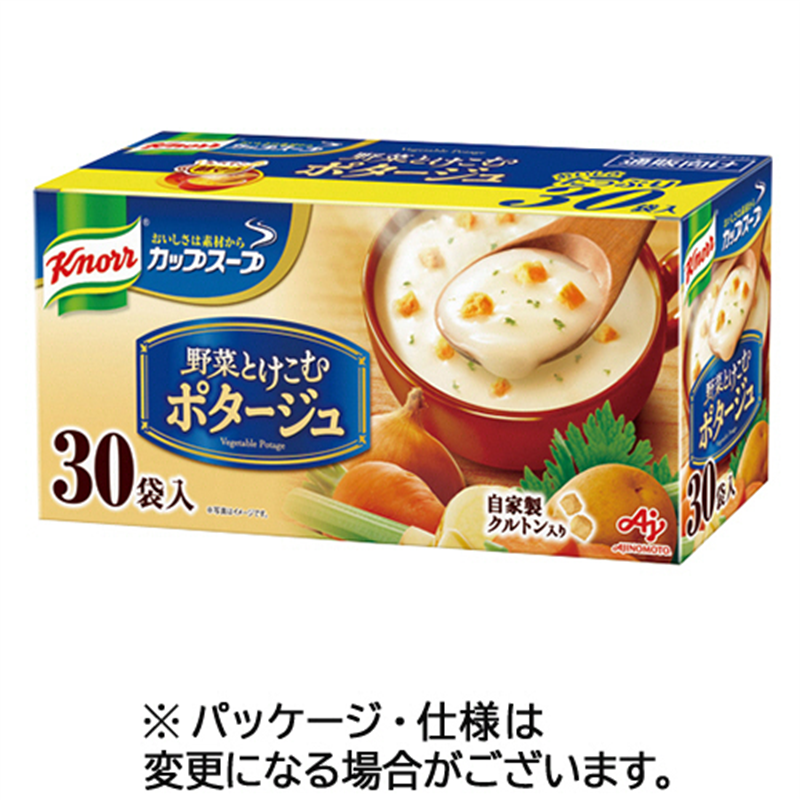 味の素 クノール カップスープ ポタージュ 30食/箱※軽（ご注文単位1箱）【直送品】