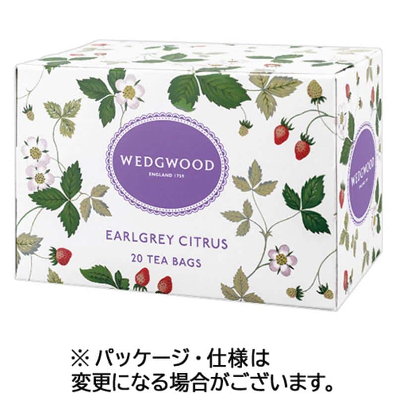 フィスカースジャパン WEDGWOOD アールグレイシトラス ティーバッグ 1箱(20バッグ) ※軽(ご注文単位1箱)【直送品】