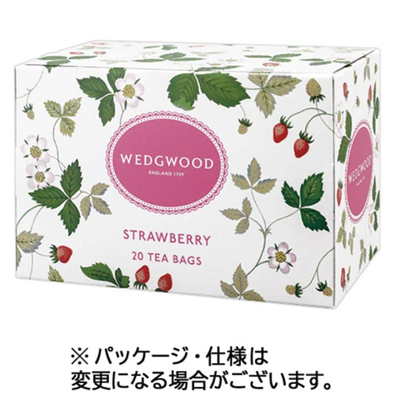 フィスカースジャパン WEDGWOOD ストロベリー ティーバッグ 1箱(20バッグ) ※軽(ご注文単位1箱)【直送品】