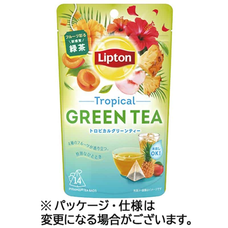 リプトン グリーンティー トロピカル ティーバッグ 1パック(14バッグ) ※軽(ご注文単位1パック)【直送品】
