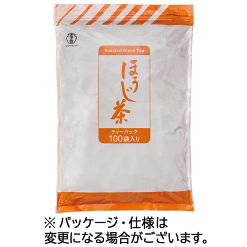 宇治の露製茶 業務用 ほうじ茶 ティーバッグ 1セット(300バッグ:100バッグ×3袋) ※軽(ご注文単位1セット)【直送品】