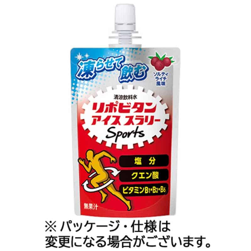 大正製薬 リポビタンアイススラリー Sports ソルティライチ風味 120g パウチ 1ケース(30パック) ※軽(ご注文単位1ケース)【直送品】