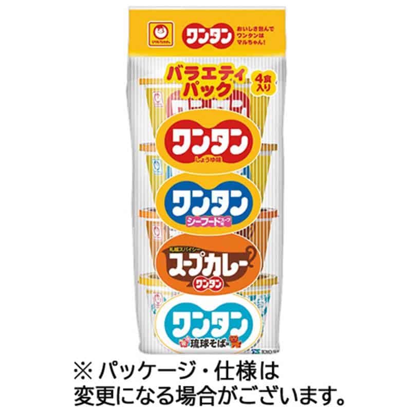 東洋水産 マルちゃん ワンタン バラエティパック 1パック(4食) ※軽(ご注文単位1パック)【直送品】