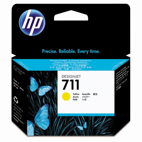 HP HP711 インクカートリッジ イエロー 29ml 染料系 CZ132A 1個（ご注文単位1個）【直送品】
