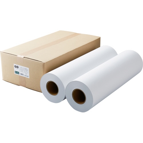 TANOSEE PPC・LEDプロッタ用普通紙 A1ロール 594mm×200m 3インチ紙管 素巻き 2本/箱(ご注文単位1箱)【直送品】