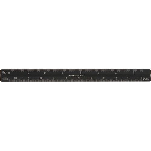 ステッドラー 三角スケール コピーダウン 15cm マットブラック 561 7-15 1個（ご注文単位1個）【直送品】