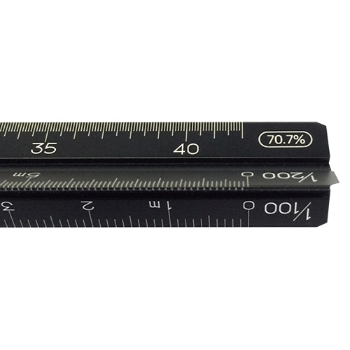 ステッドラー 三角スケール コピーダウン 15cm マットブラック 561 7-15 1個(ご注文単位1個)【直送品】