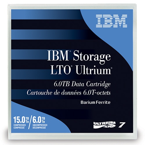 IBM LTO Ultrium7 データカートリッジ 6.0TB/15.0TB 38L7302 1巻(ご注文単位1巻)【直送品】