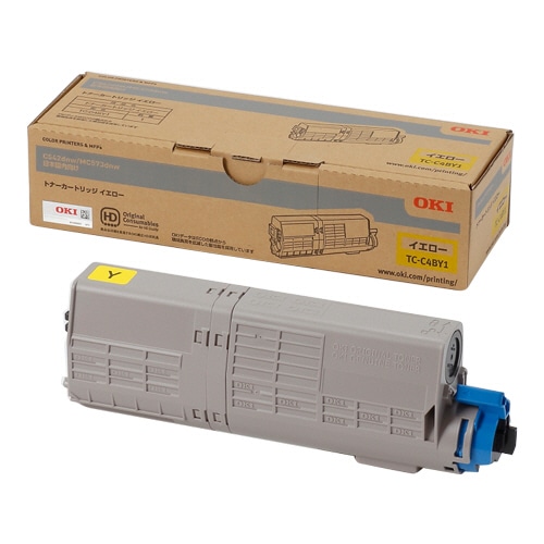 OKI トナーカートリッジ イエロー TC-C4BY1 1個(ご注文単位1個)【直送品】
