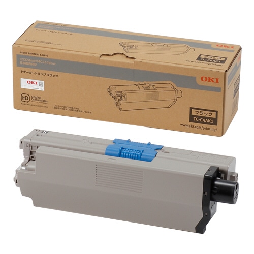OKI トナーカートリッジ ブラック TC-C4AK1 1個(ご注文単位1個)【直送品】