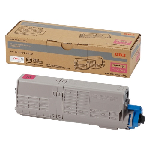 OKI トナーカートリッジ マゼンタ TC-C4BM1 1個(ご注文単位1個)【直送品】