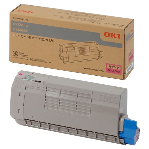 OKI 大容量トナーカートリッジ マゼンタ TC-C4CM2 1個(ご注文単位1個)【直送品】