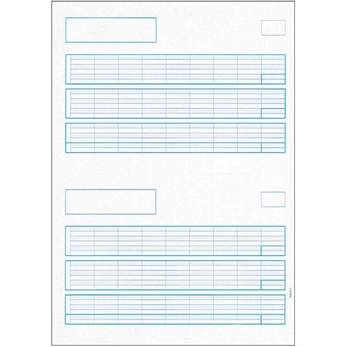 PCA 給与明細書A 罫線あり PA1111G 500枚/箱（ご注文単位1箱）【直送品】