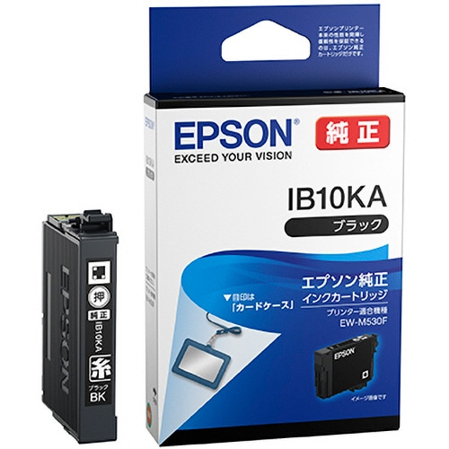 エプソン インクカートリッジ ブラック IB10KA 1個（ご注文単位1個）【直送品】