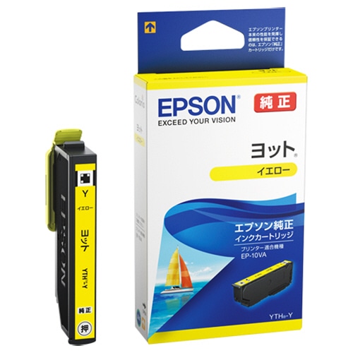 エプソン インクカートリッジ ヨット イエロー YTH-Y 1個（ご注文単位1個）【直送品】