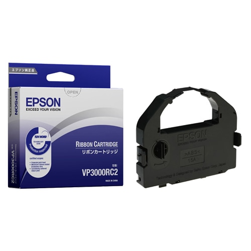 エプソン リボンカートリッジ 黒 VP3000RC2 1本(ご注文単位1本)【直送品】
