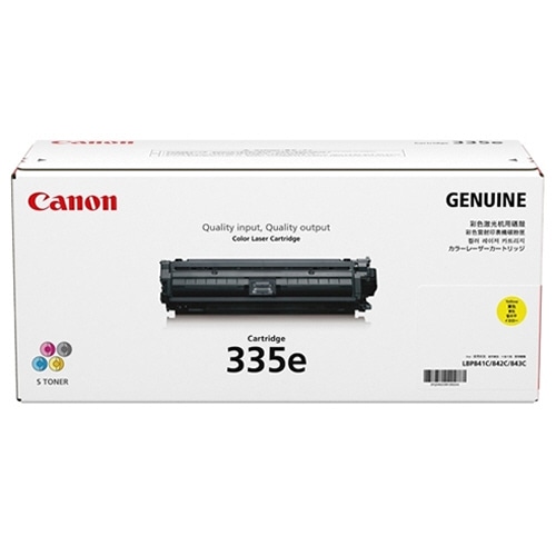 キヤノン トナーカートリッジ335e Y CRG-335EYEL イエロー 0462C001 1個（ご注文単位1個）【直送品】