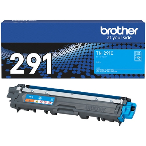 ブラザー トナーカートリッジ シアン TN-291C 1個（ご注文単位1個）【直送品】