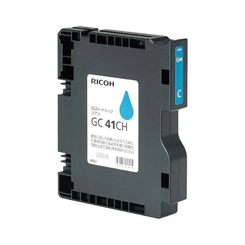 リコー SGカートリッジ GC41CH シアン Lサイズ 515826 1個（ご注文単位1個）【直送品】
