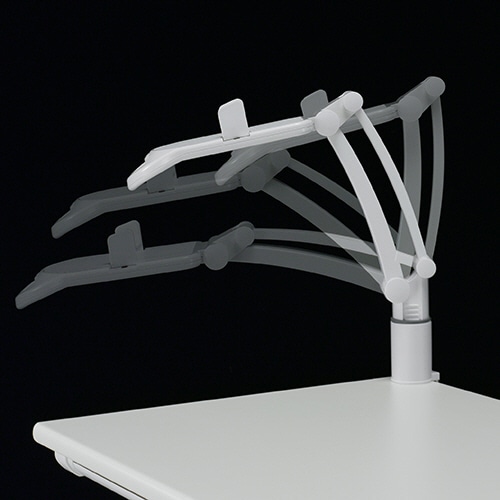 TANOSEE テレホンスタンドフレックス ホワイト 1台(ご注文単位1台)【直送品】