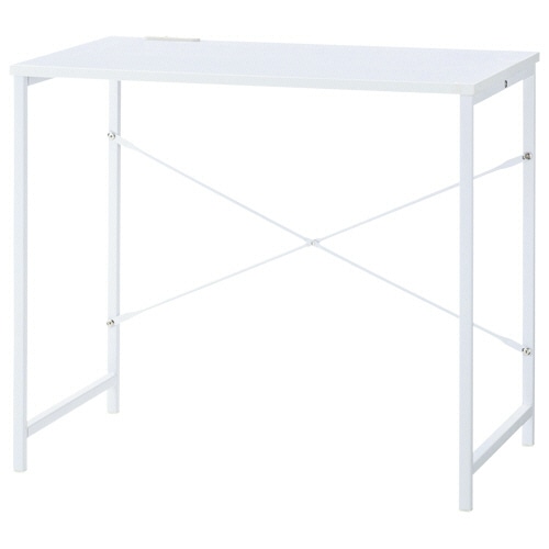 YAMAZEN シンプルデスク コンセント付 幅800mm オフホワイト/サンドホワイト MCPE-8050(OW/SWH) 1台（ご注文単位1台）【直送品】