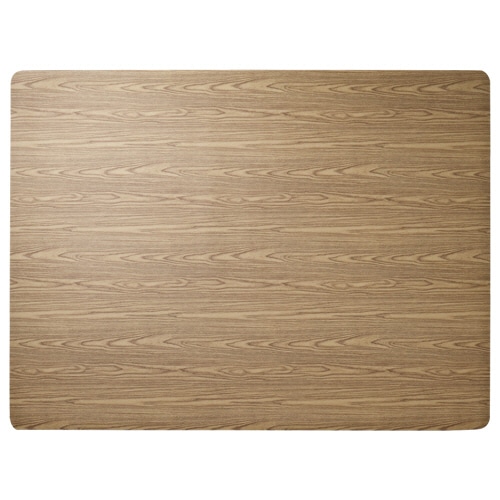 YAMAZEN チェアマット 幅1200mm モクメダークブラウン CFM-120(S)GDBR 1枚(ご注文単位1枚)【直送品】