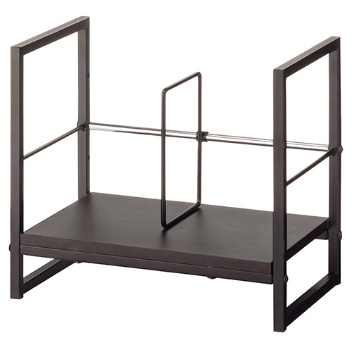 YAMAZEN デスク上ファイルラック 幅390mm ブラック DUF-4025BKBK 1台（ご注文単位1台）【直送品】