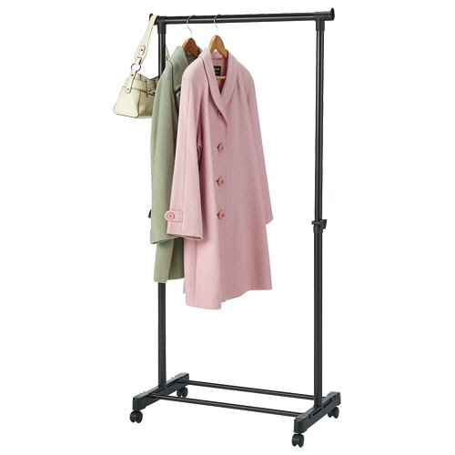 YAMAZEN パイプハンガー シングル オールブラック MKS-S(ABK) 1台(ご注文単位1台)【直送品】